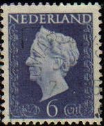 HOLANDA Netherlands 1947 Scott 289 Sello Reina Guillermina Usado