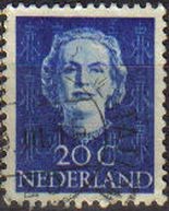 HOLANDA Netherlands 1949 Scott 311 Sello Reina Juliana Usado