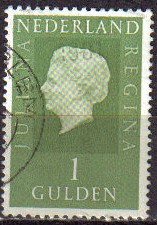 HOLANDA Netherlands 1969 Scott 469 Sello Serie Basica Reina Juliana Usado