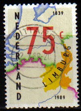 HOLANDA Netherlands 1989 Scott 750 Sello Limburg Conjunta Holanda Belgica Usado