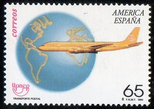 3321 - America- UPAEP. Avión DC-8.