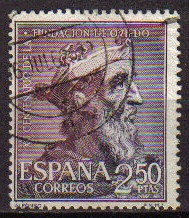 ESPAÑA 1961 1397 Sello XII Cent. Fundación Oviedo Alfonso II Yv1070 Usado