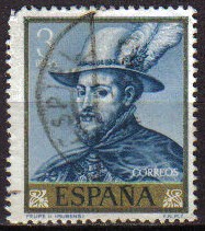 ESPAÑA 1962 1436 Sello Pintor Pedro Pablo Rubens Felipe II Usado