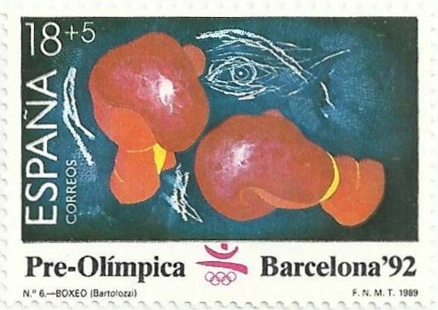 BARCELONA´92. IIa SERIE PRE-OLÍMPICA. Nº 6, BOXEO. EDIFIL 2995