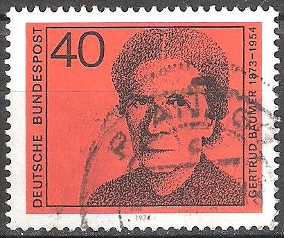 Gertrud Bäumer (1873-1954), político y activista de derechos de la mujer.