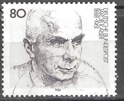 Nacimiento Centenario de Jakob Kaiser (sindicalista y político). 