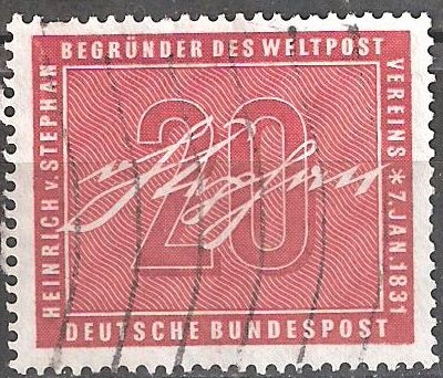 125 años de Heinrich Stephan.Fundador de la Asociación Postal Universal, 7 Ene 1831.