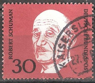 Conmemoración de Adenauer (1ª edición). Robert Schuman.