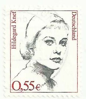 MUJERES CÉLEBRES DE LA HISTORIA. HILDEGARD KNEF. YVERT DE 2124