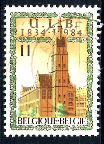 BELGICA_SCOTT 1160 UNIVERSIDAD GRATUITA DE BRUSELAS, SESQUI. $0,2