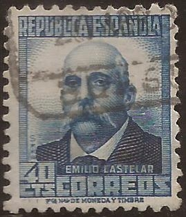 Emilio Castelar 1931 40 centimos