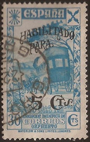 Asociación Benéfica de Correos. Orfanato  1940  habilit a 5 cents