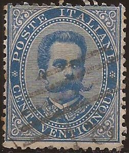 Umberto I  1879  25 centesimi