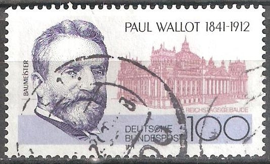 150 aniversario del nacimiento de Pablo Wallot (1841-1912) arquitecto.