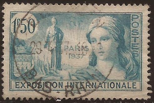 Exposition Internationale Paris  1937  1,50 ff