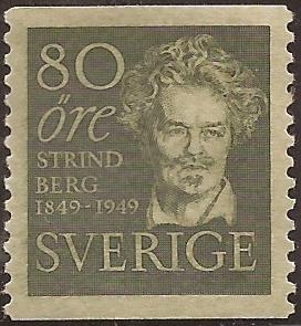 August Strindberg  1949  80 öre