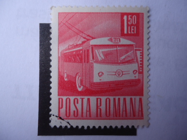 Scott/Rumania N° 2272- Trolebús- Buses Eléctricos.