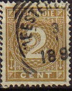 HOLANDA INDIAS Netherlands Indies 1884 Scott 18 Sello Numeros Valores Numericos