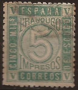 Ciras  1867  5 mils de escudo