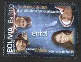 1er aniversario de la nacionalizacion de ENTEL