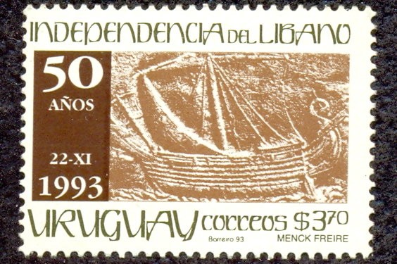 INDEPENDENCIA DEL LIBANO 50 AÑOS 22-XI 1993