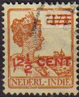 HOLANDA INDIAS Netherlands Indies 1922 Scott 144 Sello Reina Guillermina Wilkelmina usado