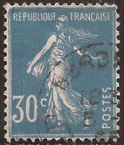 Sembradora 1925  30 cents azul oscuro