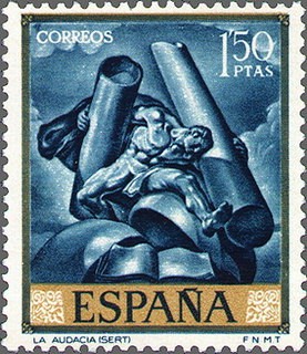 ESPAÑA 1966 1715 Sello Nuevo Pintor José Mª Sert La Audacia