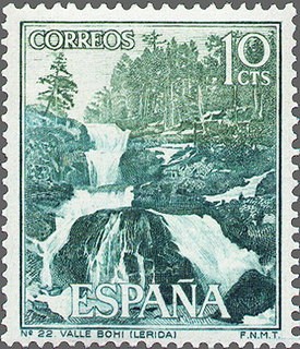 ESPAÑA 1966 1726 Sello Nuevo III Serie Turistica Valle de Bohi Lerida