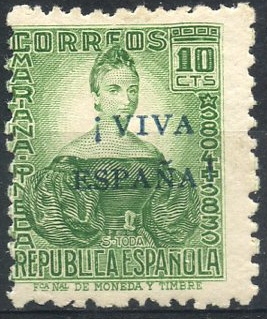 ESPAÑA_SCOTT 11L5 EMISION PATRIOTICA ORENSE. $2,25