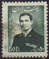 IRAN 1951 Scott 954 Sello Retrato Mohammad Reza Shah Pahlavi Usado