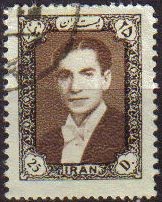 IRAN 1956 Scott 1059 Sello º Mohammad Shah Reza Pahlavi Stamp