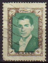 IRAN 1956 Scott 1060 Sello Mohammad Shah Reza Pahlavi Stamp Usado