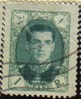 IRAN 1957 Scott 1086 Sello Usado Mohammad Shah Reza Pahlavi Stamp