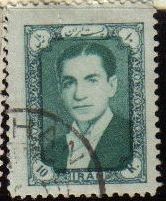 IRAN 1957 Scott 1093 Sello Usado Mohammad Shah Reza Pahlavi Stamp