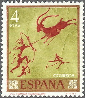 ESPAÑA 1967 1787 Sello Nuevo Dia del Sello Homenaje al Pintor Desconocido Cueva Remigia Castellon