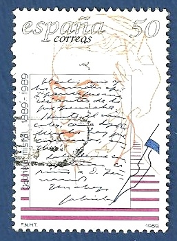 Edifil 3013 Centenario Gabriela Mistral 50