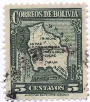 Mapa de Bolivia