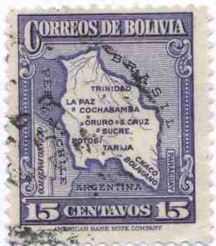 Mapa de Bolivia