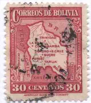 Mapa de Bolivia