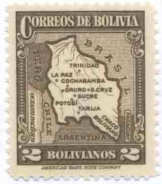 Mapa de Bolivia