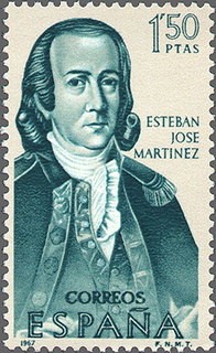 ESPAÑA 1967 1823 Sello Nuevo VIII Forjadores de América Esteban Jose Martinez