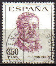 ESPAÑA 1967 1832 Sello Serie Centenario Celebridades Ruben Dario Usado