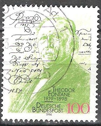 175º Nacimiento Anniv de Theodor Fontane (escritor).