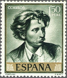 ESPAÑA 1968 1858 Sello Nuevo Pintor Mariano Fortuny Marsal Autorretrato