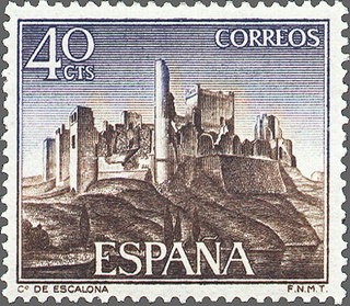 ESPAÑA 1968 1880 Sello Nuevo Serie Castillos de España Escalona Toledo