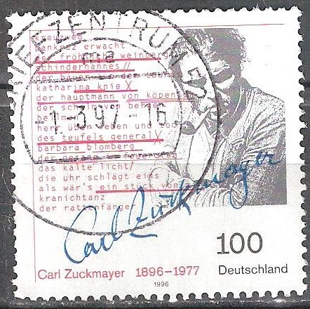 Centenario del nacimiento de Carl Zuckmayer(dramaturgo). 