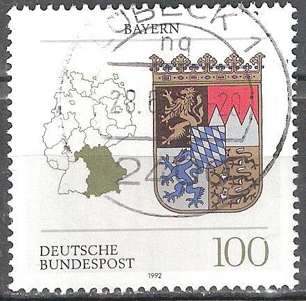 Escudo de Armas de los Estados Federales de Alemania (Baviera).