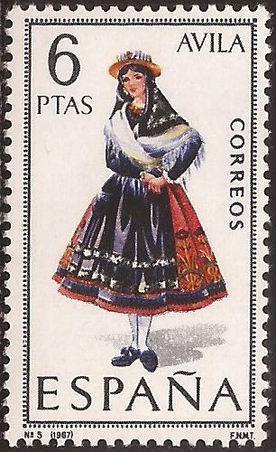 Trajes típicos. Avila  1967  6 ptas