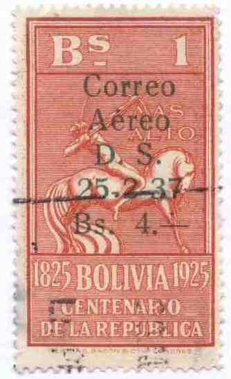 Sellos de 1924, 1925, 1928 y 1930 sobrecargados